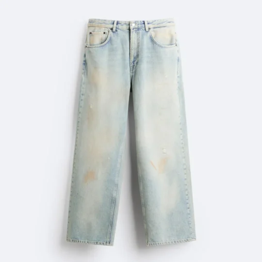 Faded baggy jeans